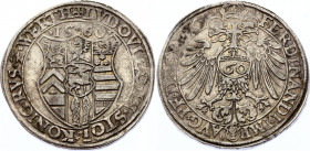 German States Augsburg 60 Kreuzer 1560
Ludwig II von Stolberg als Erbe der Grafschaft Eppstein-Konigstein. Reichsguldiner 156. Ferdinand I. Dav# 126,...