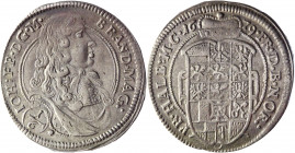 German States Brandenburg-Ansbach 1/6 Taler 1679 
KM# 82; Wilmersdörffer 911; Silver 5.94 g.; Johann Friedrich; XF-AUNC