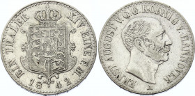 German States Hannover Thaler 1842 A
KM# 197.1; Silver, Ernst August; VF.