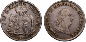 German States Hessen-Kassel 1/2 Taler 1789 F
KM# 534; Silver 9.46g 27mm; Nice Patina; VF/XF