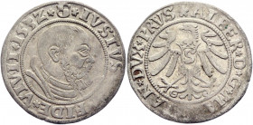 German States Prussia 1 Groschen 1532 Albrecht von Brandenburg
MB# 3; Silver 1,90g.; XF