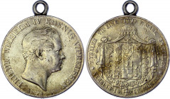 German States Prussia 2 Thaler / 3-1/2 Gulden 1841 A
KM# 44.1; Silver; Friedrich Wilhelm IV; with eyelet