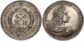 German States Regensburg - Reichsstadt 2 Taler 1711-1740 (ND) RR
Dav# 2611, Beckenbauer 6106. Karl VI. Ratisbonensis Moneta Repvblicae. Carol VI. Sil...