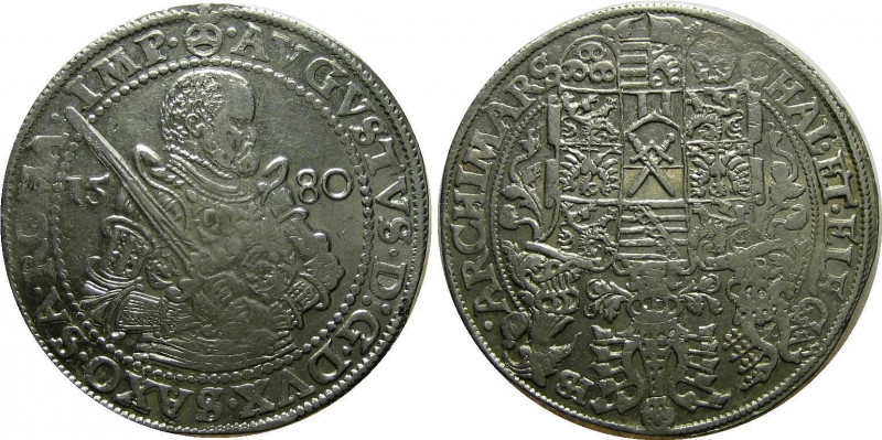 German States Saxe-Weimar 1 Taler 1580
Dav# 9778; August (1553-1586). AR Taler ...