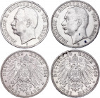 Germany - Empire Baden 2 x 3 Mark 1909 - 1914 G
KM# 280; Silver; Friedrich II
