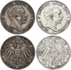 Germany - Empire Prussia 2 x 2 Mark 1896 - 1900 A
KM# 522; Silver; Wilhelm II