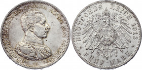 Germany - Empire Prussia 5 Mark 1913 A
KM# 536; Silver; Wilhelm II; XF+