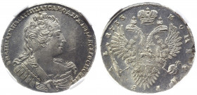 Russia 1 Rouble 1733 NNR MS61
Bit# 64; 2,25 R by Petrov; Conros# 56/40; Silver; UNC