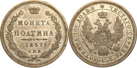 Russia Poltina 1857 СПБ ФБ
Bit# 57; Silver 10,35g.; XF-AUNC