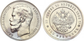 Russia 37,5 Roubles - 100 Francs 1902 (1991) Restrike
Bit# H 316, Y# B65a; Leningrad mint for collectors; Mintage 5.000 pieces; with certificate; BUN...