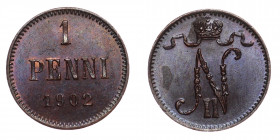 Russia - Finland 1 Penni 1902
Bit# 463; Copper; UNC