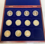 Russian Federation 11 x 1 Rouble 1992 - 1993
Proof; 1 Rouble 1992 - 1993 "Young Russia series"; Various Motives; with nice wooden box