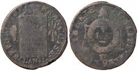 FRANCIA. Convenzione (1792-1795). 1 Sol aux Balances 1793 W (Lille). Cu. Gadoury 19.
MB