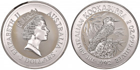 AUSTRALIA. 2 Dollars 1992 Kookaburra. AG (g 62,20). KM 227.
FS