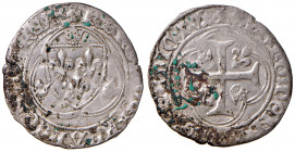 FRANCIA_5. Carlo VII (1422-1461). Blanc à la couronne. AG (g 2,84 - Ø 27 mm). L.514; Dy.519. R.
BB