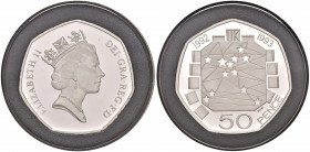 GRAN BRETAGNA. Elisabetta II (1952). 50 Pence 1992. AG. KM P17. Proof.
FS