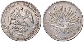 MESSICO. Repubblica (1823). 8 Reales 1894 AM. AG (g 26,82). KM 377.3.
BB+