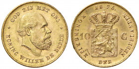 OLANDA. Guglielmo III (1849-1890). 10 Gulden 1875. AU (g 6,73). KM 105.
SPL+