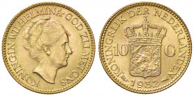 OLANDA. 10 Gulden 1932. AU (g 6,72). KM 162.
SPL