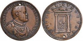 FIRENZE. Cosimo I de' Medici (1537-1574). Medaglia 1572 circa. BR (Ø 42 mm. g 38,52). Pollard II 420, T. II. RR Forata.
BB