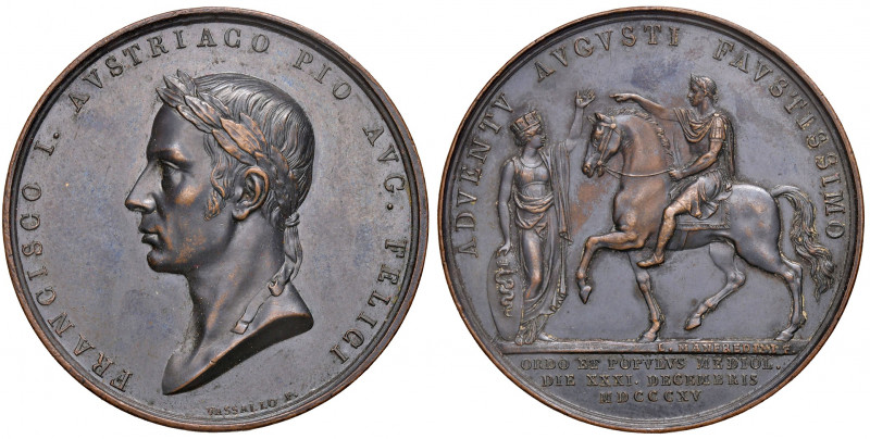 MILANO. Francesco I d'Asburgo - Lorena (1815-1835). Medaglia 1815. BR (Ø g 34,93...