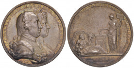NAPOLI. Ferdinando IV di Borbone (1759-1816). Medaglia 1790. Coniata a Vienna. Opus: Johann Nepomuk Wirt. AG (Ø 48.4 mm. g 43,78). Presenza dei Reali ...