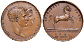 NAPOLI. Giuseppe Napoleone (1806-1808). Medaglia 1808. Coniata a Napoli. BR (Ø 41,6. g 28,68). Per l'arrivo della Regina Giulia Maria. D'Auria 76. R C...