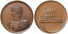 NAPOLI. Gioacchino Napoleone (1808-1815). Medaglia 1812. Coniata a Napoli. Opus: Jaley. BR (Ø 61 mm. g ). Per la posa della prima pietra dell'osservat...