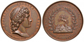 NAPOLI. Ferdinando II di Borbone (1830-1859). Medaglia 1830. Coniata a Napoli. Opus: V. Catenacci e A. Arnaud. BR (Ø 40 mm. g 45,35). Gli uomini illus...