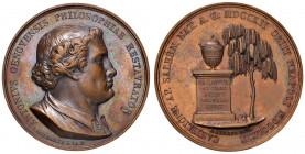 NAPOLI. Ferdinando II di Borbone (1830-1859). Medaglia 1834. Coniata a Napoli. Opus: V. Catenacci e A. Arnaud. BR (Ø 40 mm. g 48,50). Gli uomini illus...