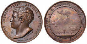NAPOLI. Ferdinando II di Borbone (1830-1859). Medaglia 1834. Coniata a Napoli. Opus: V. Catenacci e A. Arnaud. BR (Ø 40 mm. g 46,97). Gli uomini illus...