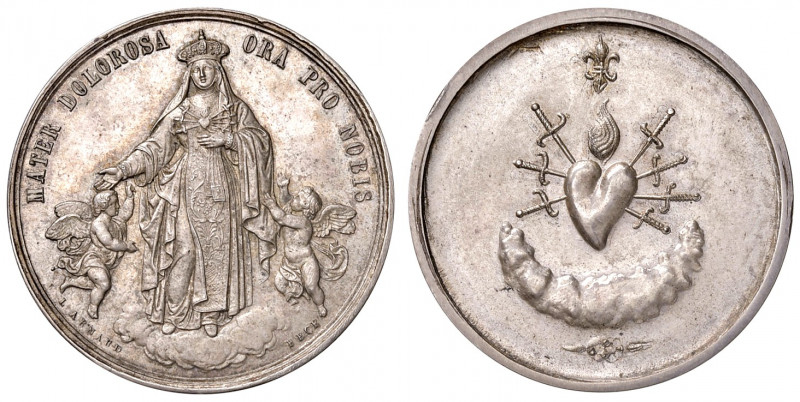 NAPOLI. Ferdinando II di Borbone (1830-1859). Medaglia 1850. Opus: L. Arnaud. AG...