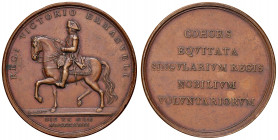 TORINO. Vittorio Emanuele I (1802-1814). Medaglia 1814. BR (Ø 40 mm. g. 24,56). Opus: A. Lavy. Per la guardia nobile a cavallo in occasione del ritorn...