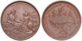 TORINO. Medaglia 1884. BR (Ø 38 mm. g. 33,20). Opus: T. Thermignon. Esposizione Generale Italiana. 
qFDC