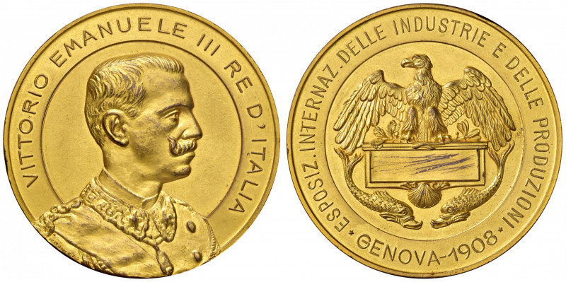 REGNO D'ITALIA. Vittorio Emanuele III (1900-1943). Medaglia 1908 per l’Esposizio...