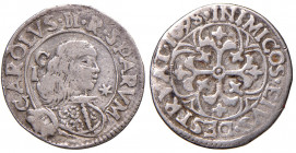 CAGLIARI. Carlo II (1665-1700). Reale 1695. AG (g 2,14). CNI 65; MIR 88/6. R
BB