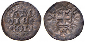 COMO. Azzone Visconti (1335-1338). Denaro. MI (g 0,48). Biaggi 651
qBB