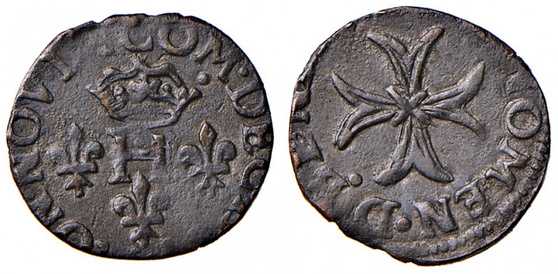 DESANA. Delfino Tizzone (1538-1598). Liard. MI (g 0,68). MIR 508. 
BB