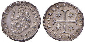 GENOVA. Dogi Biennali (III fase 1637-1797). 8 Soldi 1653. AG (g 2,18). MIR 302/1. 
qSPL