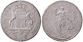 GENOVA. Dogi Biennali (III fase 1637-1797). 8 Lire 1797. AG (g 33,14). MIR 309/6. 
qSPL