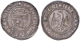 MESSINA. Ferdinando il Cattolico (1479-1516). Tarì. AG (g 3,56). MIR 244/4. R Bellissima patina. Ex Asta NAC 69. Collezione Huntigton.
qSPL