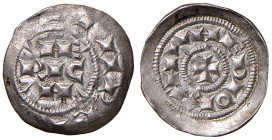 MILANO. Enrico III IV e V di Franconia (1039-1125). Denaro scodellato. AG (g 0,71). MIR 46/48.
SPL