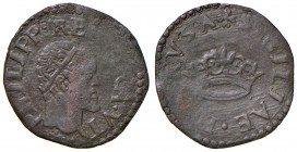 NAPOLI. Filippo II di Spagna (1554-1598). 2 Cavalli Cu. (g 1,74). Magliocca 177/1. RR
qBB