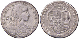 NAPOLI. Carlo II di Spagna (1683-1700). Tarì 1688. AG (g 4,75). Magliocca 20. RR Da montatura.
MB