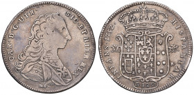 NAPOLI. Carlo di Borbone (1734-1759). 120 Grana 1752. AG (g 25,00). Gig.30a; Magliocca 142. NC. Cifra 2 della data su 1.
qBB/BB
