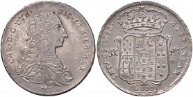 NAPOLI. Carlo di Borbone (1734-1759). 120 Grana 1753. AG (g 25,28). Gig.31; Magliocca 143. Bei fondi.
qSPL/SPL
