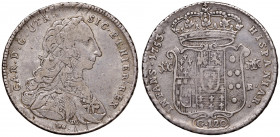 NAPOLI. Carlo di Borbone (1734-1759). 120 Grana 1753. AG (g 24,87). Gig.31; Magliocca 143. Consueti graffi di conio.
BB