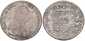 NAPOLI. Carlo di Borbone (1734-1759). 60 grana 1750. AG. Gig.40; Magliocca 152.
MB