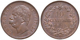 Umberto I (1878-1900). 10 Centesimi 1893 Birmingham. CU. Gig.48. 
qFDC