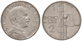 Vittorio Emanuele III (1900-1943). 2 Lire 1926 Fascio. NI. Gig 108. R.
BB
